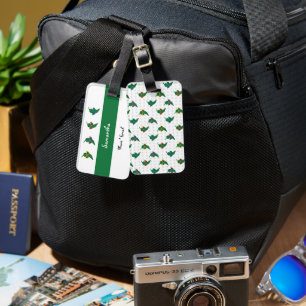 Cool Shades Green Chile Pattern Luggage Tag