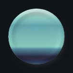 Cool Shades of Blue Ombre Gradient Paper Plate<br><div class="desc">Tone on tone horizontal layers of blue to white shades of colour. A contemporary gradient or ombre modern design in wide rows of icy cool blues. A navy blue and pastel blue colour accent for your product.</div>