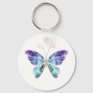 Cool Shades Rainbow Wings Butterfly Keychain