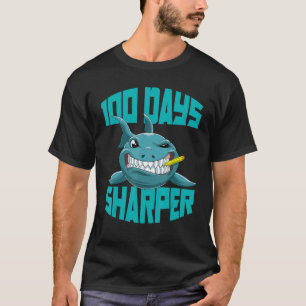 Cool Shark 100 Days Sharper School Boys T-Shirt