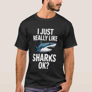 Cool Shark Art for Men Women Great White Hammerhea T-Shirt