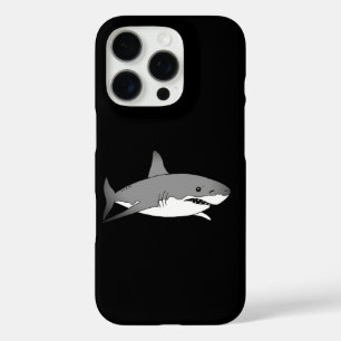 Cool Shark Cartoon Illustration iPhone 16 Pro Case