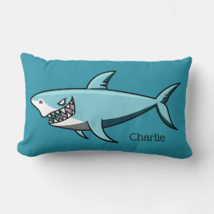 Cool Shark custom name throw pillows