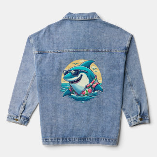 Cool Shark in Hawaiian Shirt - Summer Beach Vibes