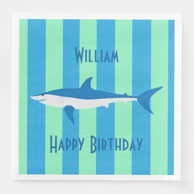 Cool SHARK Napkin (Front)