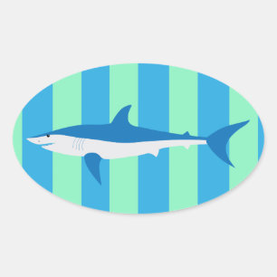Cool SHARK Party Sticker