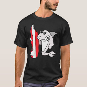 Cool Shark Surfer Surfboard Surfing T-Shirt