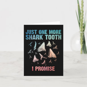 Cool Shark Teeth Art For Men Women Megalodon Tooth Card