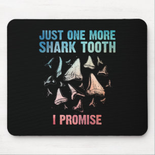 Cool Shark Teeth Art For Men Women Megalodon Tooth Mouse Pad