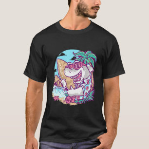Cool Shark Wear Sunglasses And Ready To Surf T-Shirt
