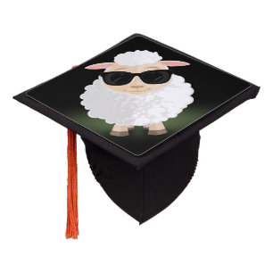 Cool Sheep Graduation Cap Topper