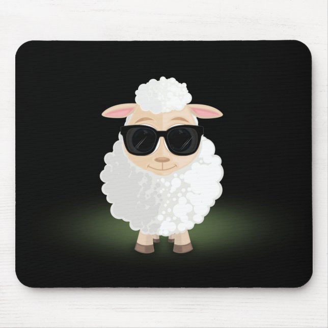 Cool Sheep Mouse Pad (Front)
