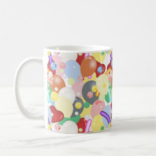Cool Shiny Multi-Colour Balloon Styles Coffee Mug