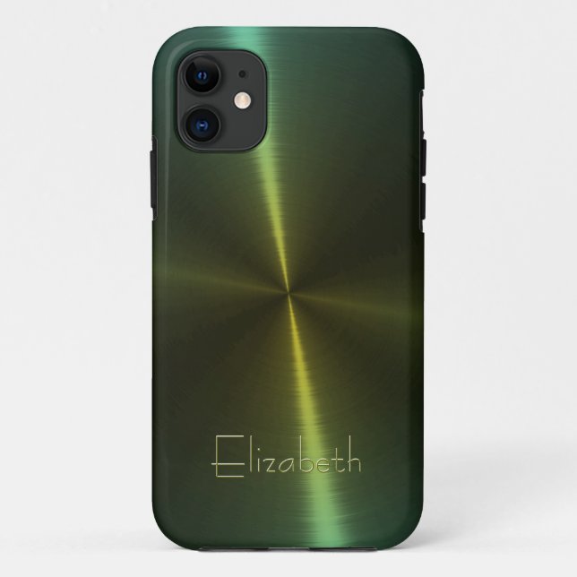 Cool Shiny Radial Steel Metal 29 Case-Mate iPhone Case (Back)