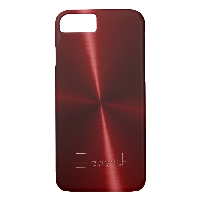 Cool Shiny Radial Steel Metal Case-Mate iPhone Case (Back)