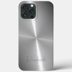 Cool Shiny Radial Steel Metallic iPhone 13 Pro Max Case