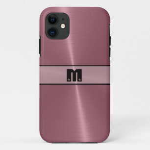 Cool Shiny Stainless Steel Metal 5 iPhone 11 Case