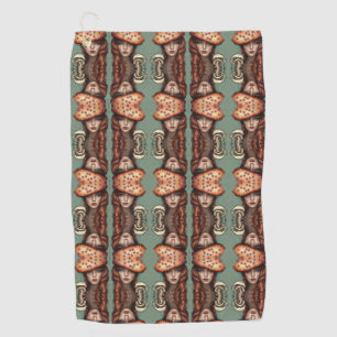 cool shroom trippy mushroom lovers   golf towel