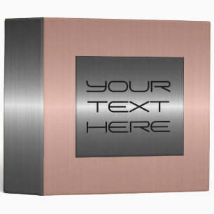 Cool Silver and Bronze Stainless Steel Metal Binder