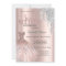 Cool Silver Glitter Drips,Dress Rose Gold Sweet 16