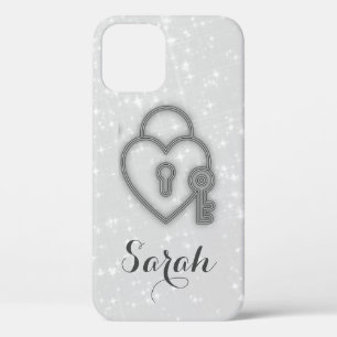Cool Silver Heart Coque-Mate coque iphone