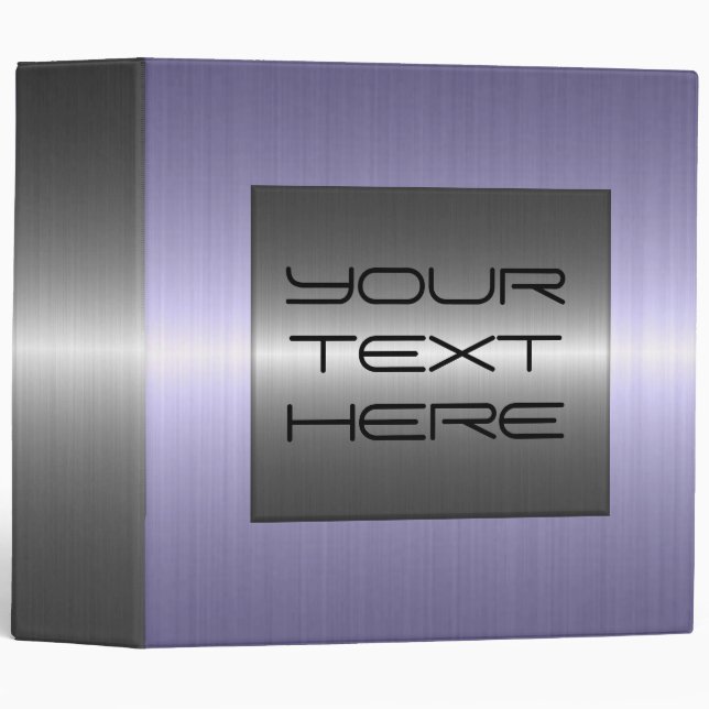 Cool Silver Stainless Steel Metal Binder (Front/Spine)