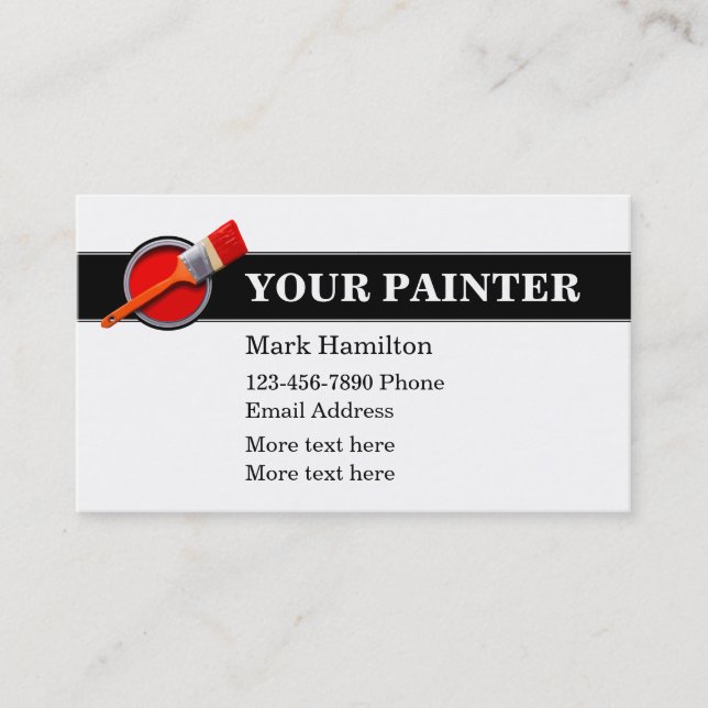 Cool simple Cartes de visite peintres  (Devant)