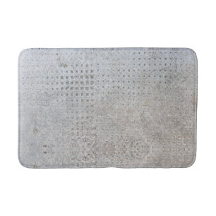 Cool Simple & Quirky Funny Realistic Grey Concrete Bath Mat
