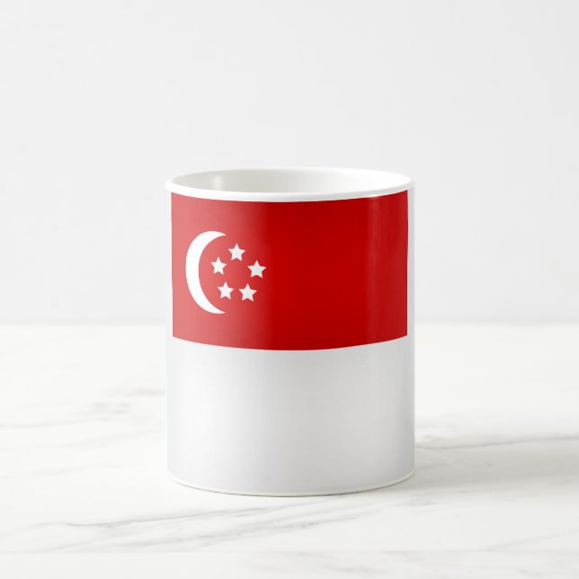 Cool Singapore Flag Coffee Mug (Center)