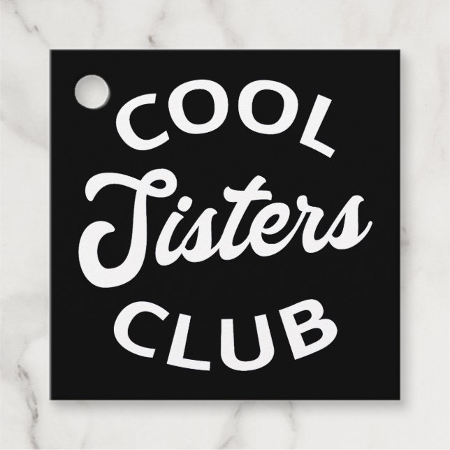 Cool Sisters Club I Favour Tags (Front)