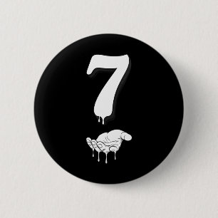 Cool Six Seven 6 7 Meme Gen Alpha Slang Costume Ma 2 Inch Round Button