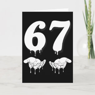 Cool Six Seven 6 7 Meme Gen Alpha Slang Costume Ma Card