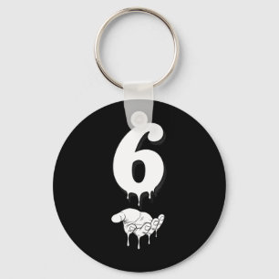Cool Six Seven 6 7 Meme Gen Alpha Slang Costume Ma Keychain