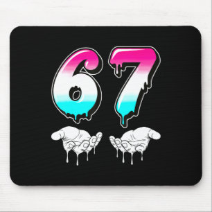 Cool Six Seven 6 7 Meme Gen Alpha Slang Costume Ma Mouse Pad