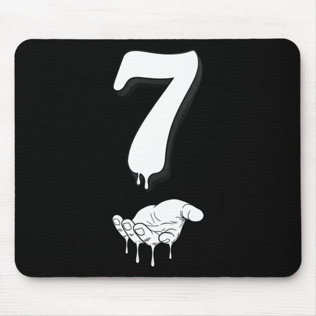 Cool Six Seven 6 7 Meme Gen Alpha Slang Costume Ma Mouse Pad (Front)