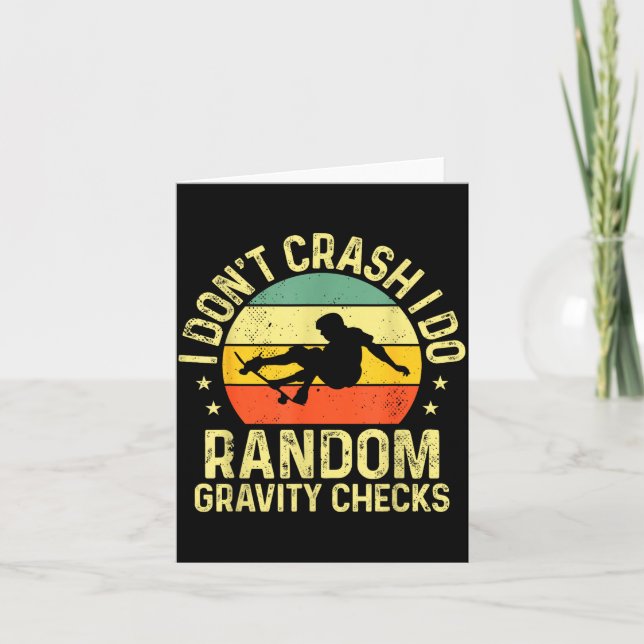 Cool Skateboard Art For Men Women Skateboarding Sk Card (Front)