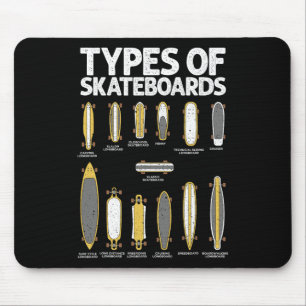 Cool Skateboard Art For Men Women Skateboarding Sk Mouse Pad