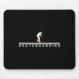 Cool Skateboard Retro Skateboarding Tee Mouse Pad