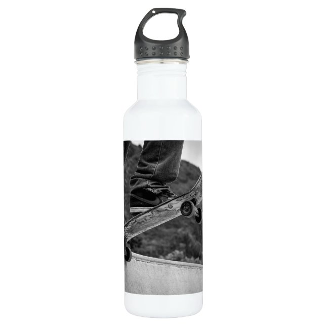 Cool Skateboarding Water Bottle (Front)