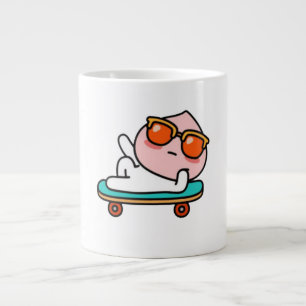 Cool skaterboard moment large coffee mug