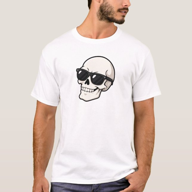 Cool skeleton face. T-Shirt (Front)