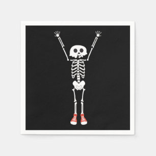 Cool Skeleton Halloween Design Napkin