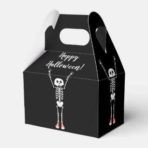 Cool Skeleton Halloween Party Favor Box