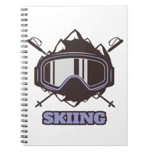 Cool Ski Helmet Notebook