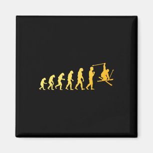 Cool Skiing Art For Men Women Skiing Themed Ski Lo Magnet