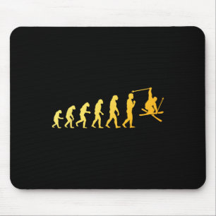 Cool Skiing Art For Men Women Skiing Themed Ski Lo Mouse Pad