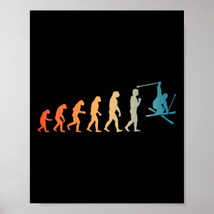 Cool Skiing Art For Men Women Skiing Themed Ski Lo Poster