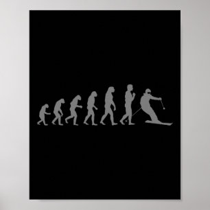 Cool Skiing Art For Men Women Skiing Themed Ski Lo Poster