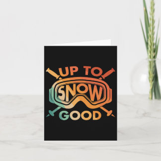 Cool Skiing Design For Men Women Ski Skier Snow Sk Card