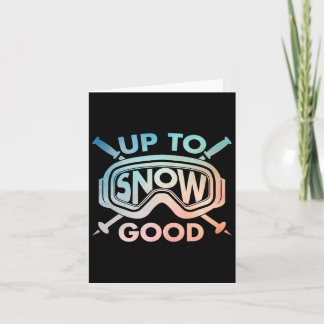 Cool Skiing Design For Men Women Ski Skier Snow Sk Card